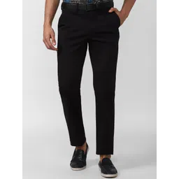 peter england casuals Peter England Men Black Slim Fit Causal Trousers-picture-20