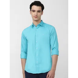Peter England Casuals Slim Fit Opaque Pure Cotton Casual Shirt-picture-23