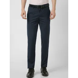 Peter England Elite Men Printed Slim Fit Trousers-picture-40