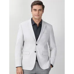 Peter England Elite Men Single-Breasted Formal Blazer-picture-13