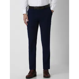 Peter England Elite Men Slim Fit Mid-Rise Formal Trouser-picture-37