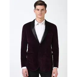 Peter England Elite Men Slim-Fit Single Breasted Blazer-picture-40