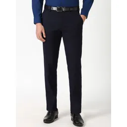 Peter England Elite Men Slim Fit Trousers-picture-17