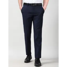 Peter England Elite Men Slim Fit Trousers-picture-14