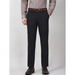 Peter England Elite Men Slim Fit Trousers-picture-18