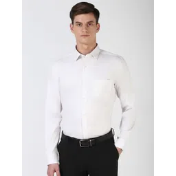 Peter England Elite Men Spread Collar Checked Cotton Formal Shirt-picture-33