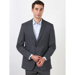 Peter England Elite Printed Slim-Fit Single-Breasted Blazer-picture-37