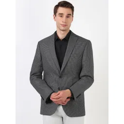 Peter England Elite Printed Slim-Fit Single-Breasted Blazer-picture-38