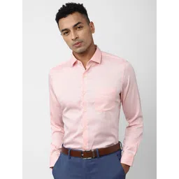 Peter England Elite Slim Fit Micro Ditsy Printed Pure Cotton Formal Shirt-picture-24