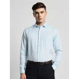 Peter England Elite Slim Fit Pure Cotton Formal Shirt-picture-29