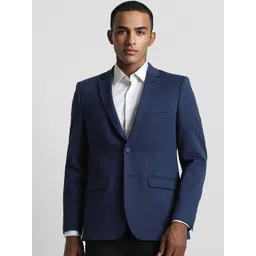 Peter England Elite Slim-Fit Single Breasted Blazer-picture-15