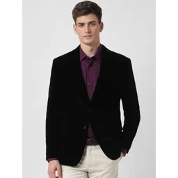 Peter England Elite Slim-Fit Single Breasted Formal Blazer-picture-26