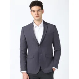 Peter England Elite Slim-Fit Single-Breasted Formal Blazer-picture-25