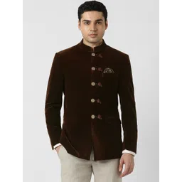 Peter England Elite Slim-Fit Single-Breasted Formal Blazer-picture-28