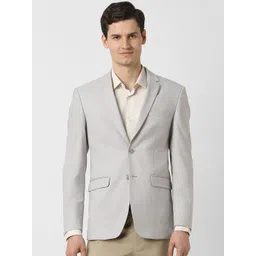 Peter England Elite Slim-Fit Single Breasted Formal Blazer-picture-22
