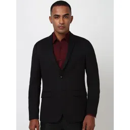 Peter England Elite Slim-Fit Single-Breasted Formal Blazers-picture-34