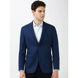 Peter England Elite Slim-Fit Single-Breasted Formal Blazers-picture-35