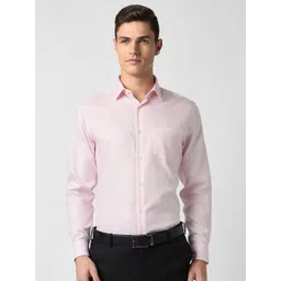 Peter England Elite Spread Collar Long Sleeve Cotton Regular Fit  Formal Shirt-picture-36