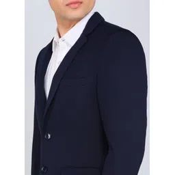 peter england Men Checkered Tuxedo Style Formal Blazer image 5