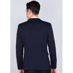 peter england Men Checkered Tuxedo Style Formal Blazer image 4