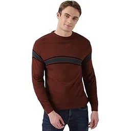 peter england Acrylic Men Crew Neck Sweater-picture-11