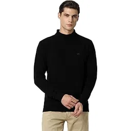 peter england Acrylic Men High Neck Sweater-picture-25