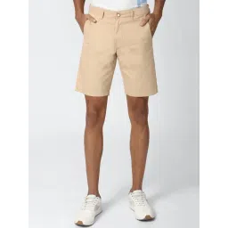 Peter England Beige Regular Fit Shorts-picture-47