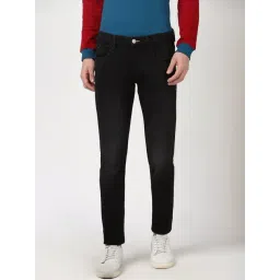 Peter England Black Cotton Skinny Fit Jeans-picture-31