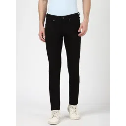 Peter England Black Cotton Skinny Fit Jeans-picture-33