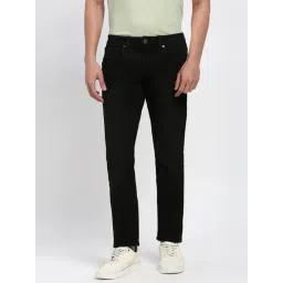 Peter England Black Cotton Skinny Fit Jeans-picture-17