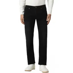 Peter England Black Cotton Slim Fit Jeans-image-21