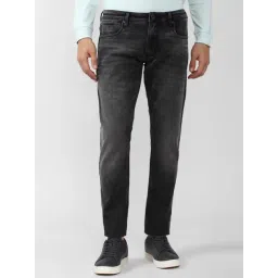 Peter England Black Cotton Slim Fit Jeans-picture-35