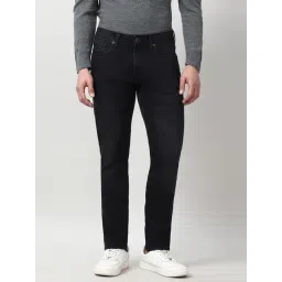 Peter England Black Cotton Slim Fit Jeans-picture-11