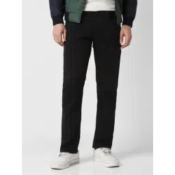 Peter England Black Cotton Slim Fit Jeans-image-10