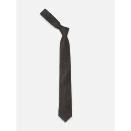 Peter England Black Embroidered Tie-picture-40