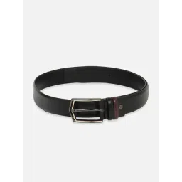 Peter England Black Leather Waist Belt for Men-picture-44