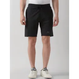 Peter England Black Regular Fit Texture Shorts-picture-25