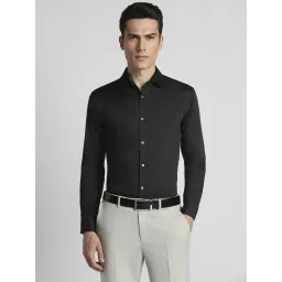 Peter England Black Slim Fit Shirts image 1