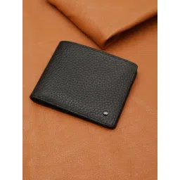 Peter England Black Textured Leather Wallet-picture-25