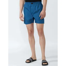 Peter England Blue Cotton Regular Fit Boxers image 1