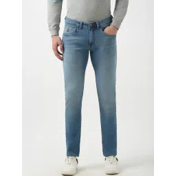 Peter England Blue Cotton Skinny Fit Jeans-picture-28