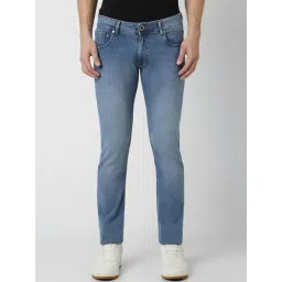 Peter England Blue Cotton Skinny Fit Jeans-picture-27