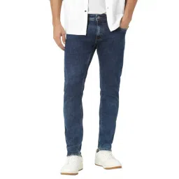 Peter England Blue Cotton Skinny Fit Jeans-picture-36