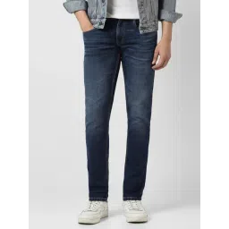 Peter England Blue Cotton Skinny Fit Jeans-picture-20