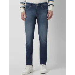 Peter England Blue Cotton Slim Fit Jeans-picture-22