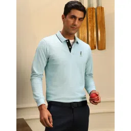 Peter England Blue Regular Fit Printed Sports T-Shirt-picture-39