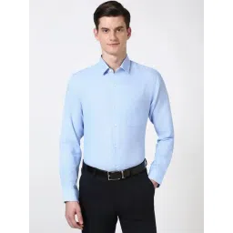Peter England Blue Slim Fit Shirt-picture-19