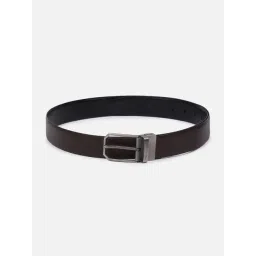 Peter England Brown & Black Leather Casual Belt-picture-19