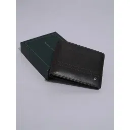 Peter England Brown Formal Leather Bi-Fold Wallet for Men-image-27