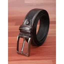 Peter England Brown Leather Waist Belt for Men-picture-42